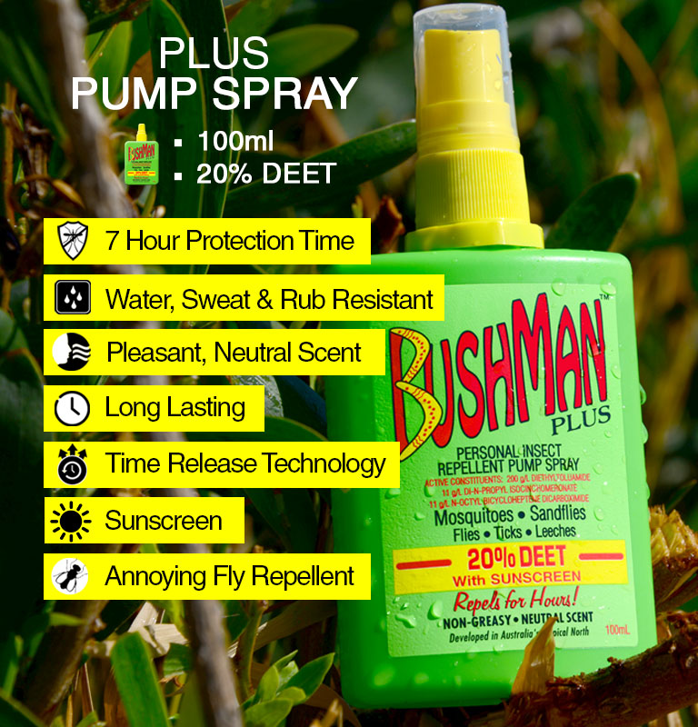 Bushman plus pump spray information