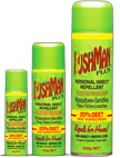 Bushman plus aerosol cans products